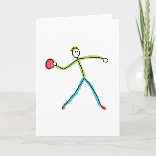 Tarjeta Stickman de Dodgeball (Anverso)