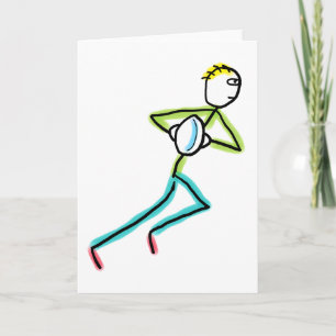 Tarjeta Stickman de Rugby