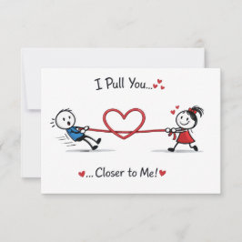 Tarjeta Stickman Tira y Afloja del Amor