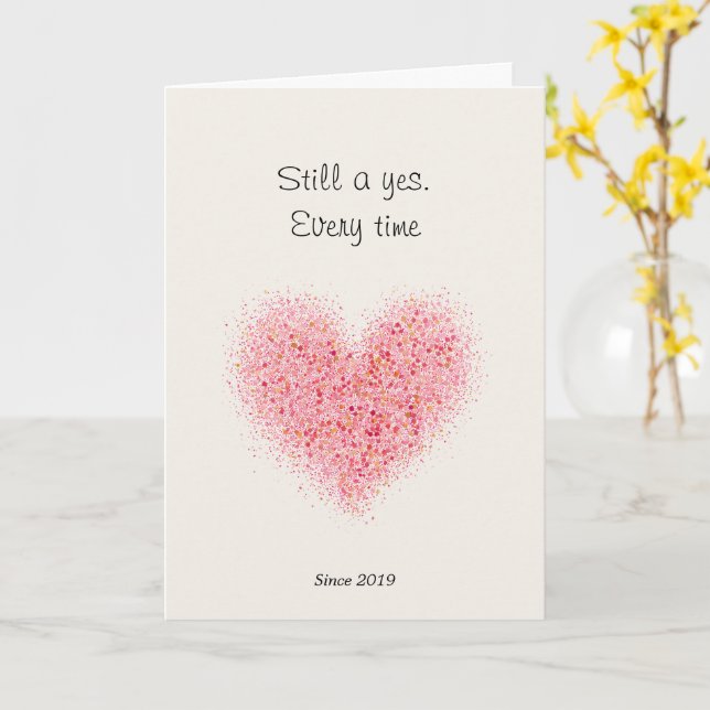 Tarjeta Still a Yes Every Time Card (flor amarilla)