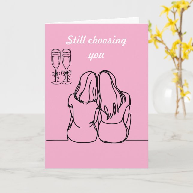 Tarjeta Still choosing you (flor amarilla)