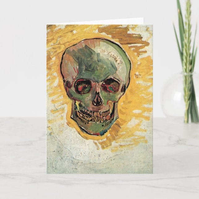 Tarjeta Still Life Skull de Vincent van Gogh (Anverso)
