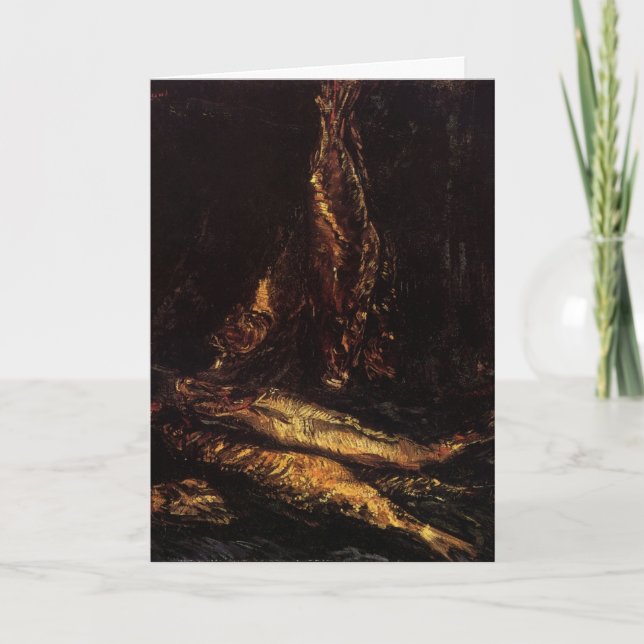 Tarjeta Still Life with Bloaters de Vincent van Gogh (Anverso)