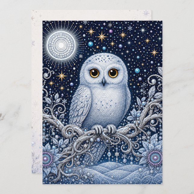 Tarjeta Stille Grüße aus der Winternacht (Anverso / Reverso)