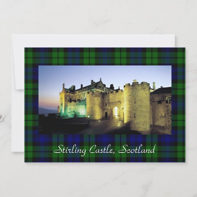 Tarjeta Stirling Castle Iluminación del saludo fronterizo  (Anverso)