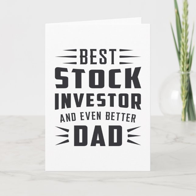 Tarjeta Stock Market Stock Investor Bull Trader Trading (Anverso)