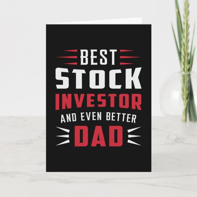 Tarjeta Stock Market Stock Investor Bull Trading Trader (Anverso)