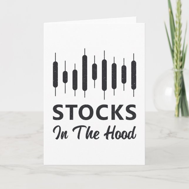Tarjeta Stock Market Stocks In The Hood Trader Trading (Anverso)