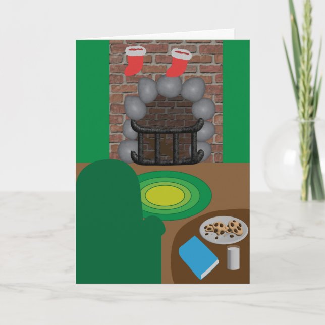 Tarjeta Stockings are hung (Anverso)