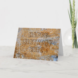 Tarjeta Stone Age Happy Birday Eric