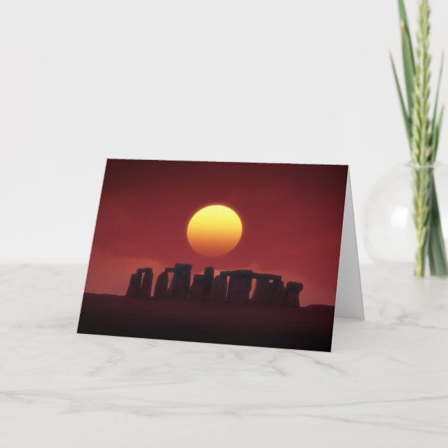 Tarjeta stonehenge (Anverso)