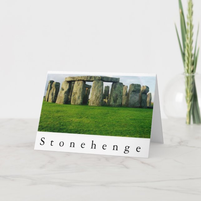 Tarjeta Stonehenge en el amanecer II (Anverso)