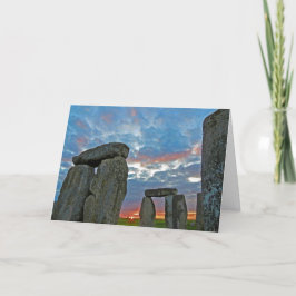 Tarjeta Stonehenge Sunset