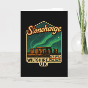 Tarjeta Stonehenge Wiltshire Reino Unido Aurora Borealis R