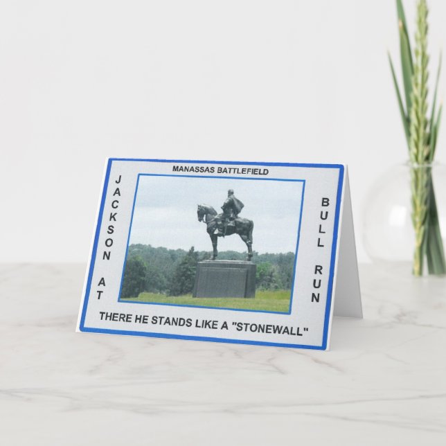 TARJETA STONEWALL JACKSON (Anverso)