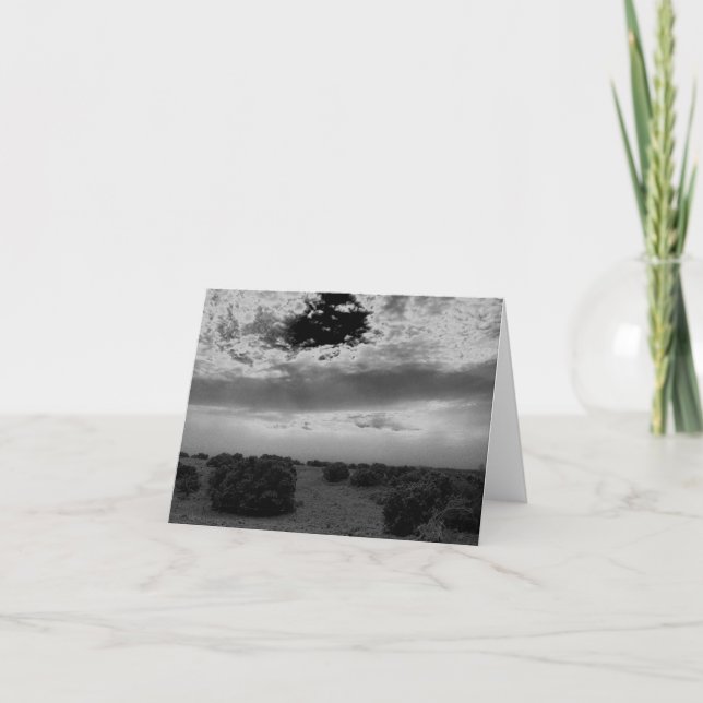 Tarjeta Stormy Sunrise en Nuevo México Notecard (Anverso)