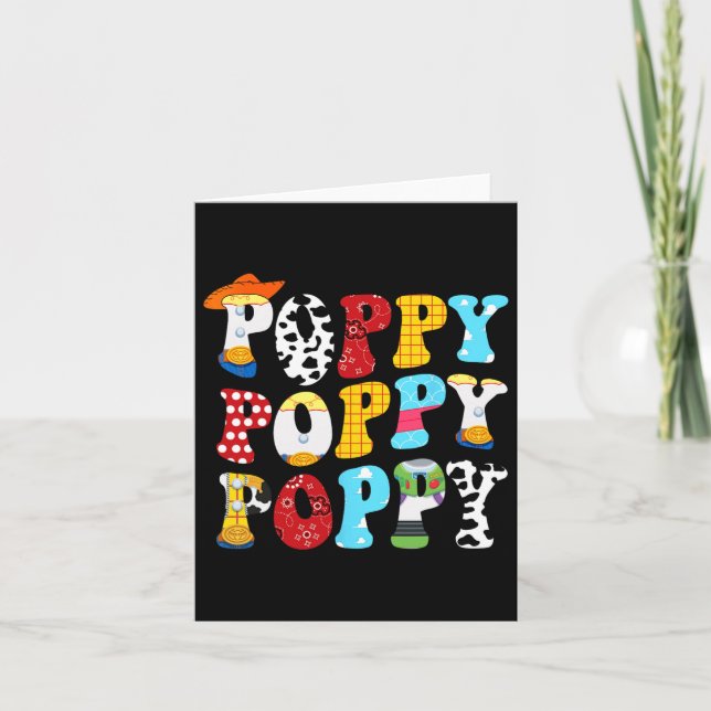 Tarjeta Story Poppy Toy Boy Story Dad Day Tee for (Anverso)
