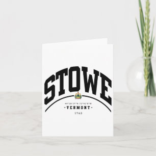 Tarjeta Stowe Vermont Senderismo Stowe Souvenir Montaña Re