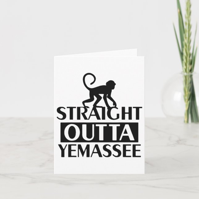 Tarjeta Straight Outta Yemee (Anverso)