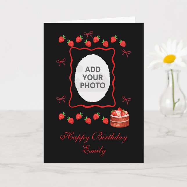 Tarjeta Strawberry Birthday Card (Planta pequeña)
