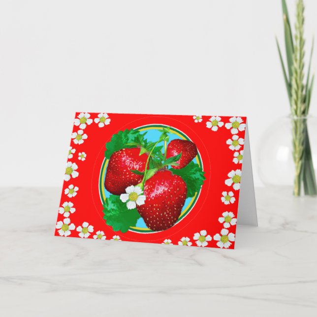 TARJETA STRAWBERRY JOY (Anverso)
