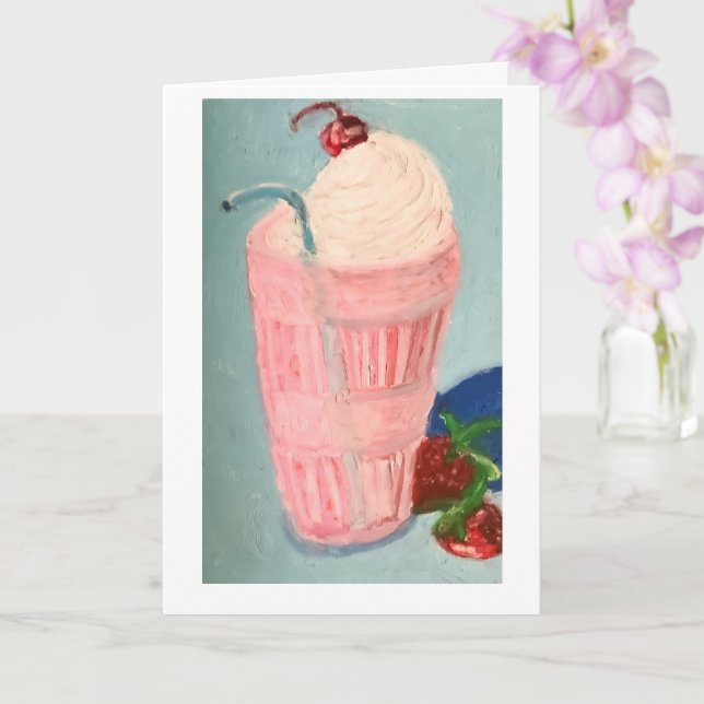 Tarjeta Strawberry Milkshake (Orquídea)