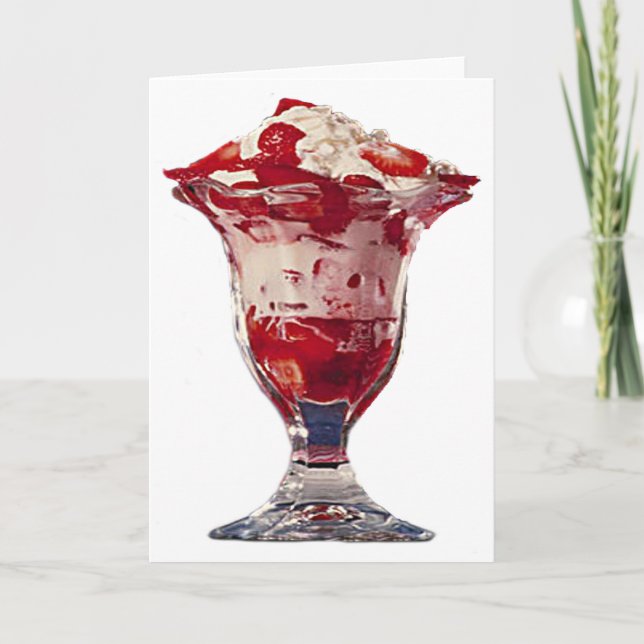 Tarjeta Strawberry Sundae (Anverso)