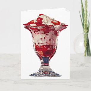 Tarjeta Strawberry Sundae