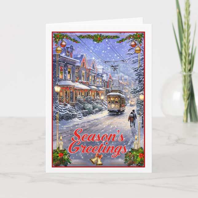 Tarjeta Streetcar navidades (Anverso)