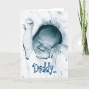 Tarjeta Stretching Baby Boy - Día del Padre desde el hijo