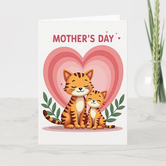 Tarjeta Striped Family Love Card (Anverso)