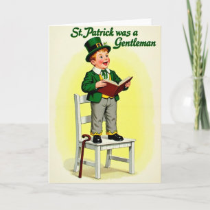 Tarjeta Striped Shamrock Lad