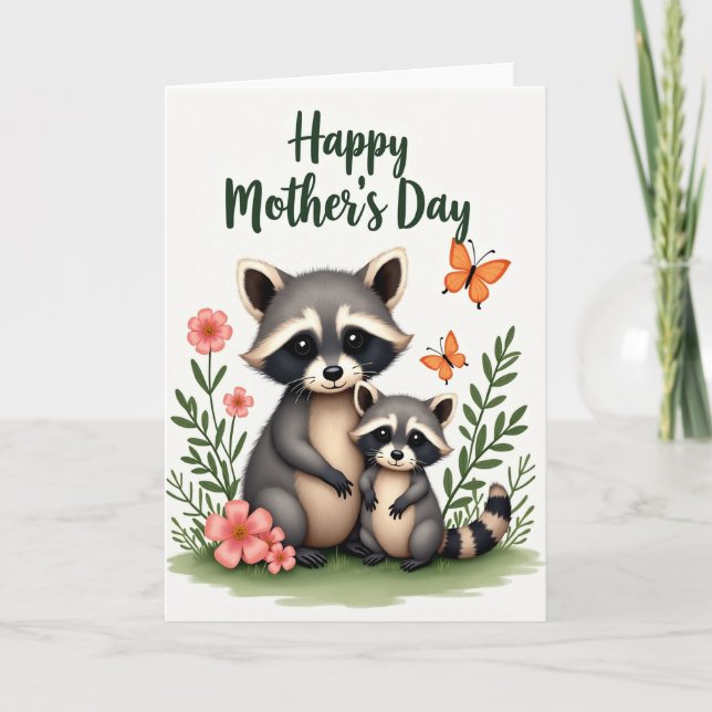 Tarjeta Striped Tails Family Card (Anverso)