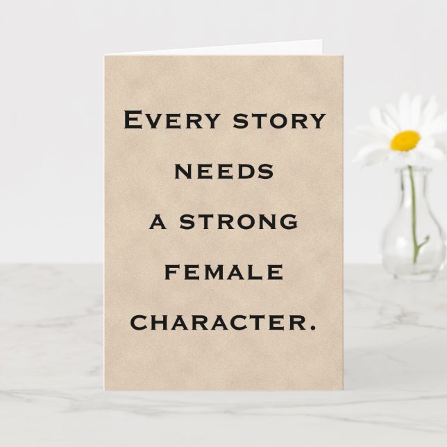Tarjeta Strong Female Character Role Model Mother's Day (Planta pequeña)