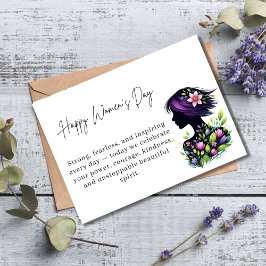 Tarjeta Strong Inspiring Women’s Day Empower Queen Card