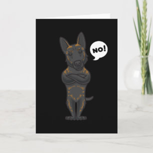 Tarjeta Stubborn Hollandse Herdershond Dog Funny Dog Fan