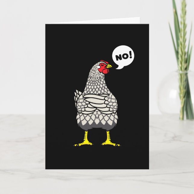 Tarjeta Stubborn Wyandotte Chicken (Anverso)