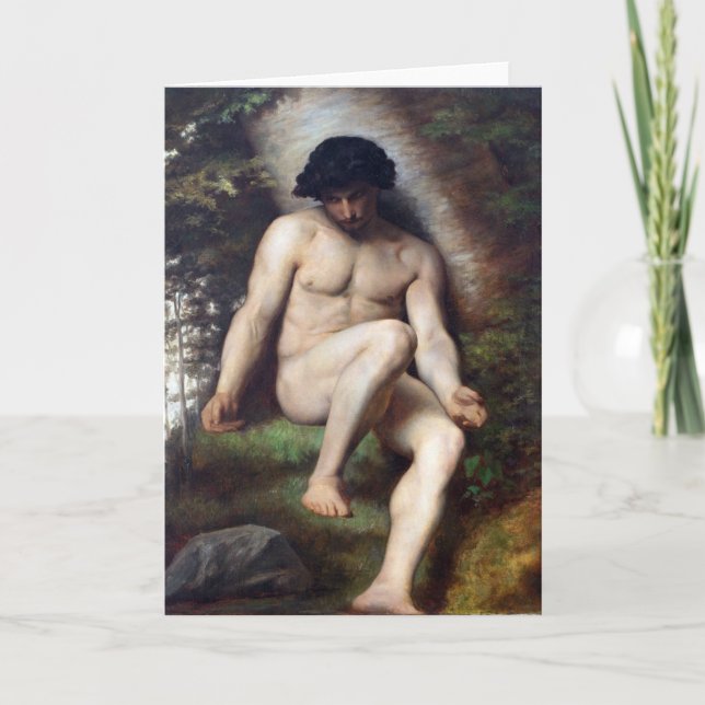 Tarjeta Study for Paradise Lost Fine Art Greetings Card (Anverso)