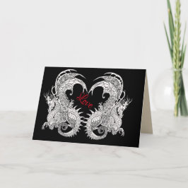 Tarjeta style~greeting de Nouveau del arte de los