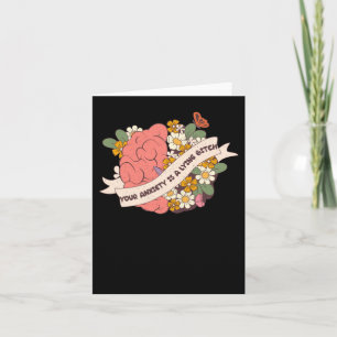 Tarjeta Su Ansiedad Es Un Pegatina Mentiroso.