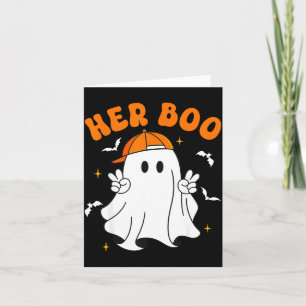 Tarjeta Su Boo Su Boo Parejas Divertidas de Halloween