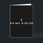 Tarjeta Su Camino Es Mejor Cruz Cristiana Mínima, Biblia V<br><div class="desc">Su Camino Es Mejor Cruz Cristiana Mínima,  Versículo De La Biblia</div>