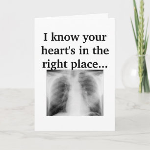 Tarjeta Su corazón en el lugar correcto