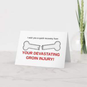 Tarjeta Su Devastadora Lesiones Graves