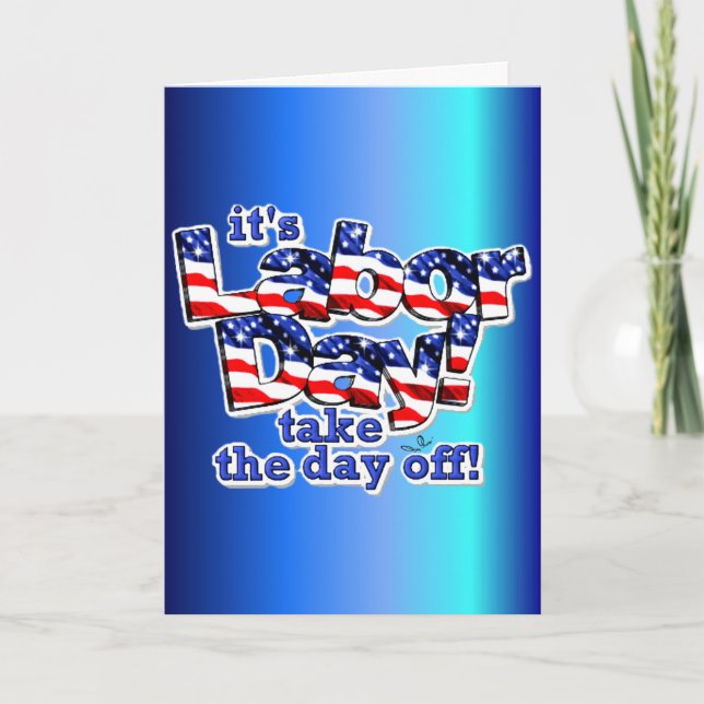 Tarjeta Su Día del Trabajo (Anverso)