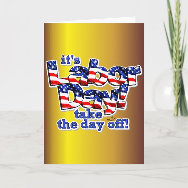 Tarjeta Su Día del Trabajo (Anverso)