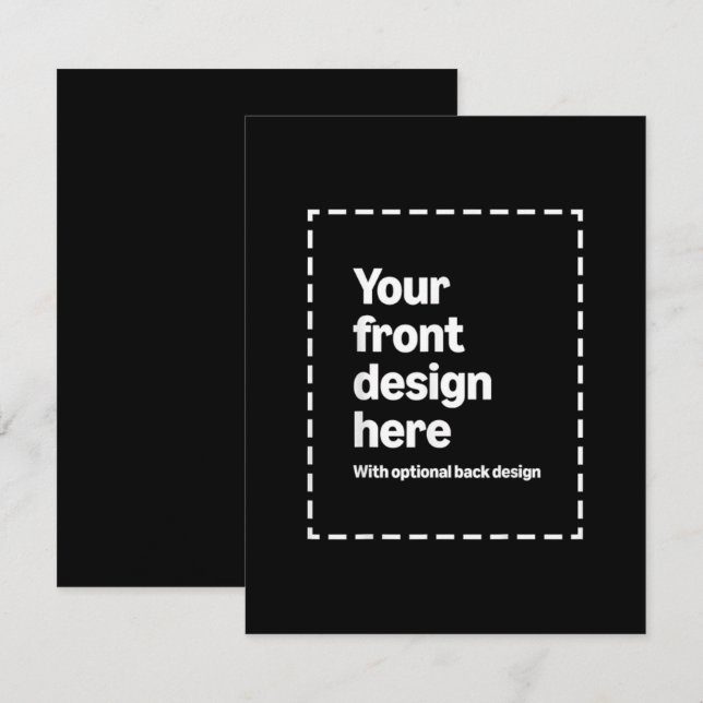 Tarjeta Su Diseño Aquí (Anverso / Reverso)
