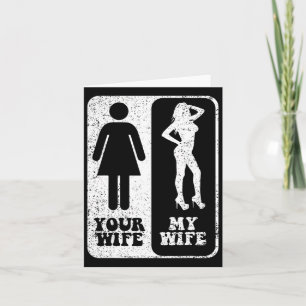 Tarjeta Su Esposa Mi Esposa Boda Esposo Groom Fiance Sr.