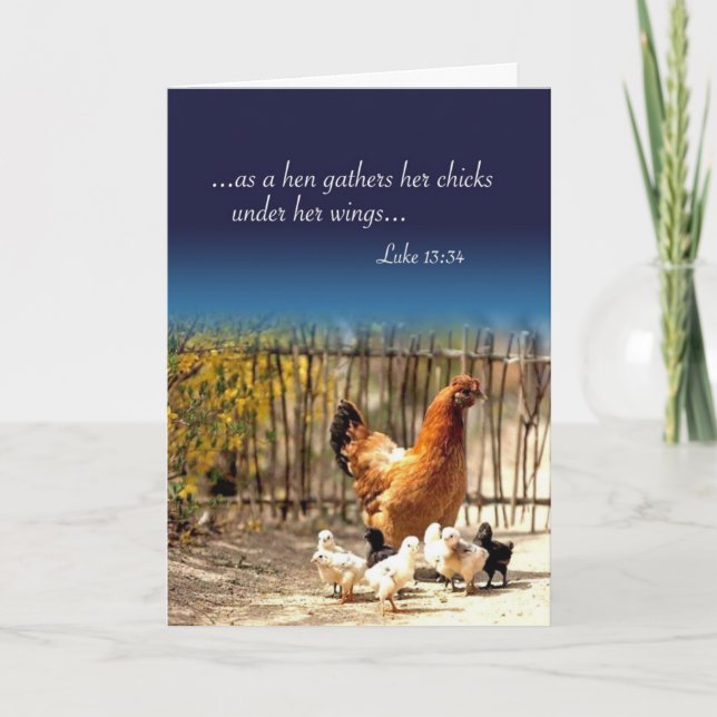 Tarjeta Su gallina se ha llamado a casa (Anverso)