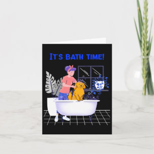 Tarjeta Su Hora del Baño Merch Anime Edición Perro Amante 